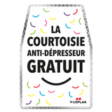 🇫🇷 La courtoisie anti dépresseur gratuit (plusieurs coloris)